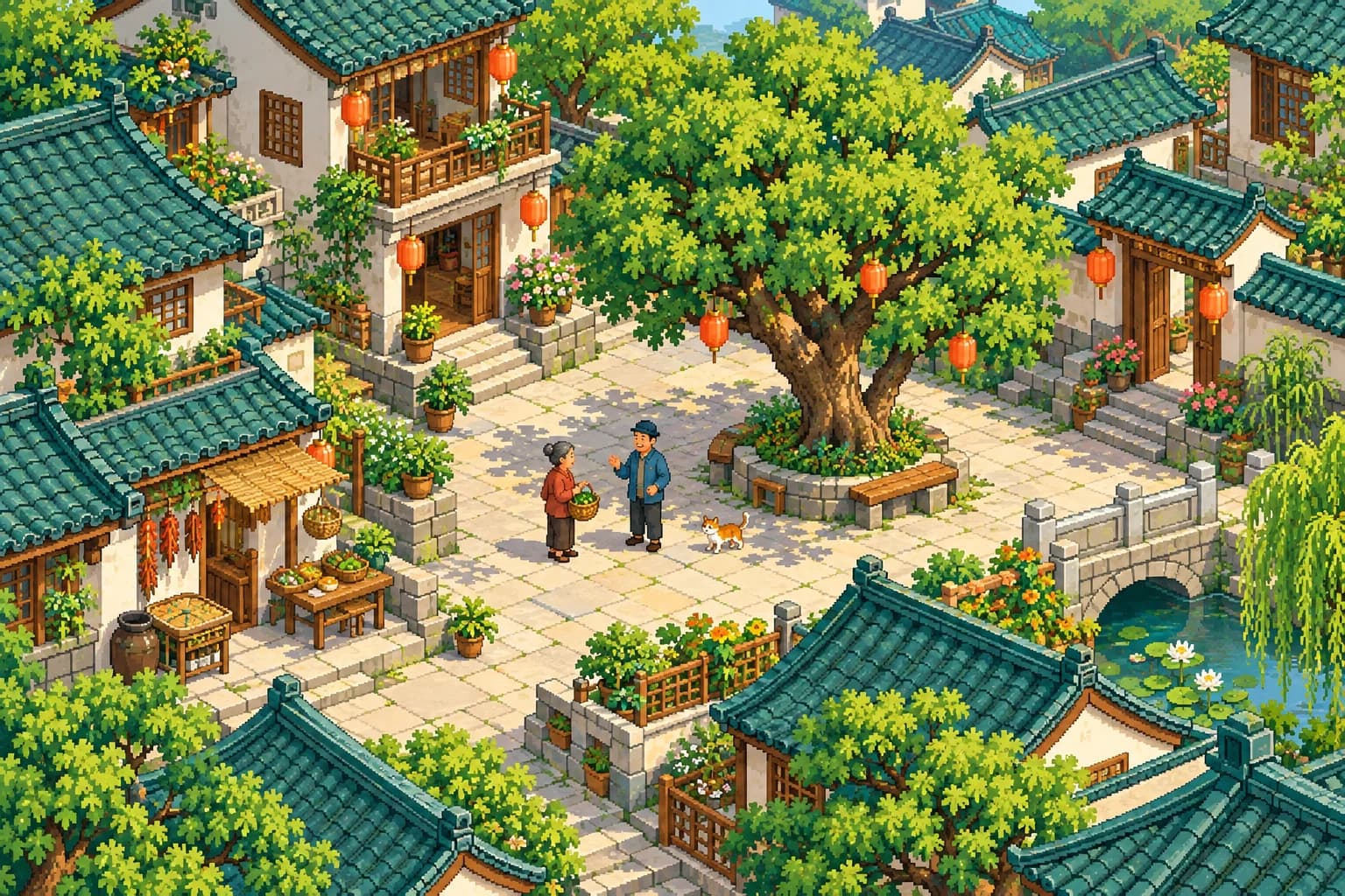 Une rencontre en pixel art dans le quartier Hanzi
